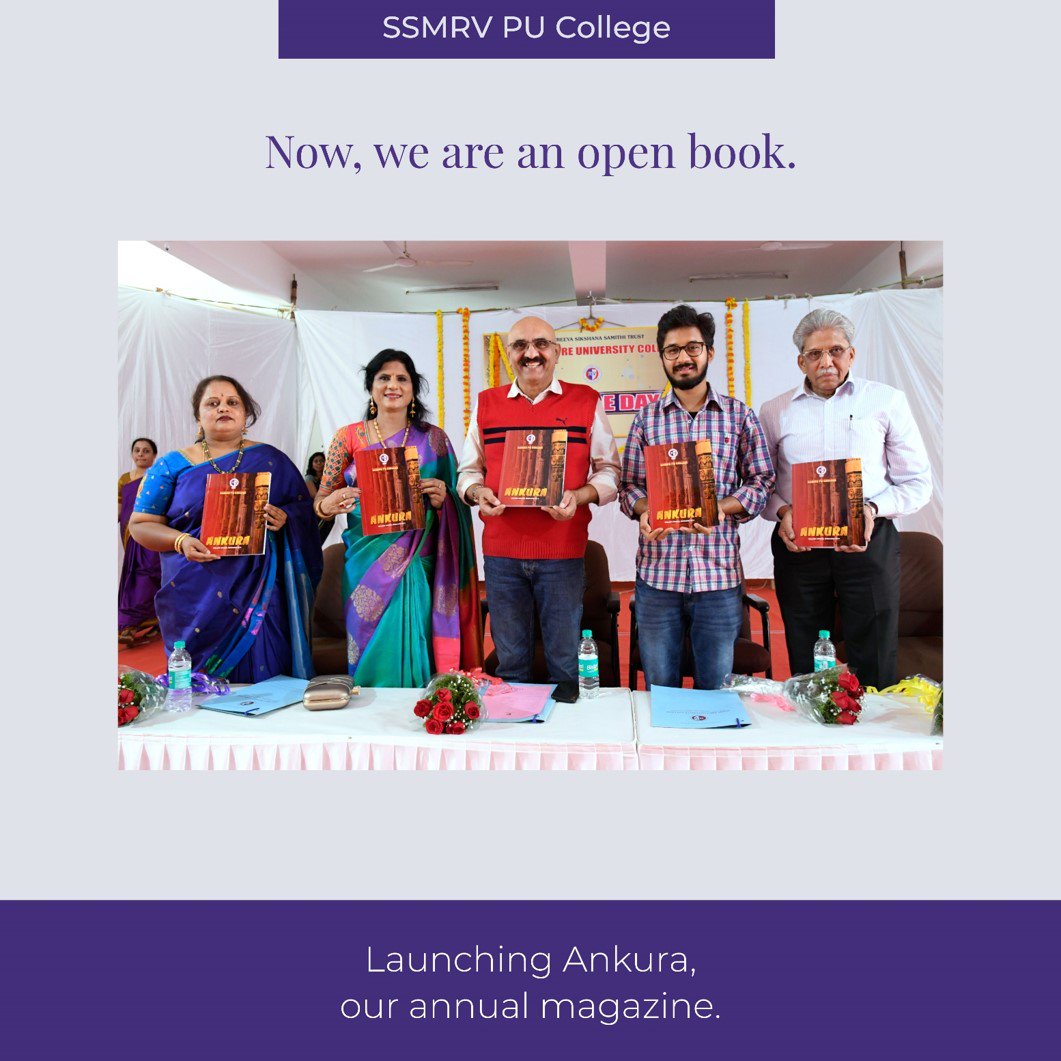 RVInstitutions's tweet photo. Launching Ankura, a student-run magazine featuring all the exciting news on campus. Photo: Movie icon and Chief Guest, @sihikahichandru
#ssmrvucollege #rvinstitutions #collegemagazine #ankura2019 #collegeday #sihikahichandru #RvGroup #education #educationalinstitution #Academic https://t.co/qxqephJRHt