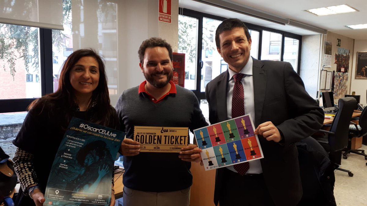USPCEUHumYCom's tweet photo. Cuando las tres plataformas de alumnos de la #FaculHumyCom se ponen a trabajar codo con codo surge la magia en forma de #OscarCEULive. Y ahora queda lo mejor ¡Disfrutarlo! Gracias a @ONCEULAB @LaAgenciaUSPCEU y #CORRSS por hacerlo posible https://t.co/0ixBKD23Jz