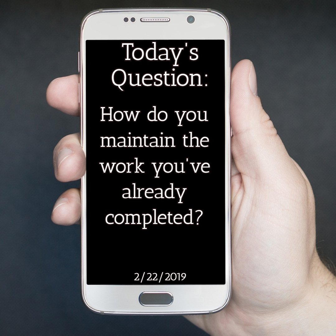 AskYourselfThi_'s tweet photo. Today's Quote
Another flaw in the human character is that everybody wants to build and nobody wants to do maintenance. - Kurt Vonnegut

Today's Question
How do you maintain the work you've already completed?

Find More Info @ https://t.co/QrpBCKBD1C https://t.co/1kcad2E7iv