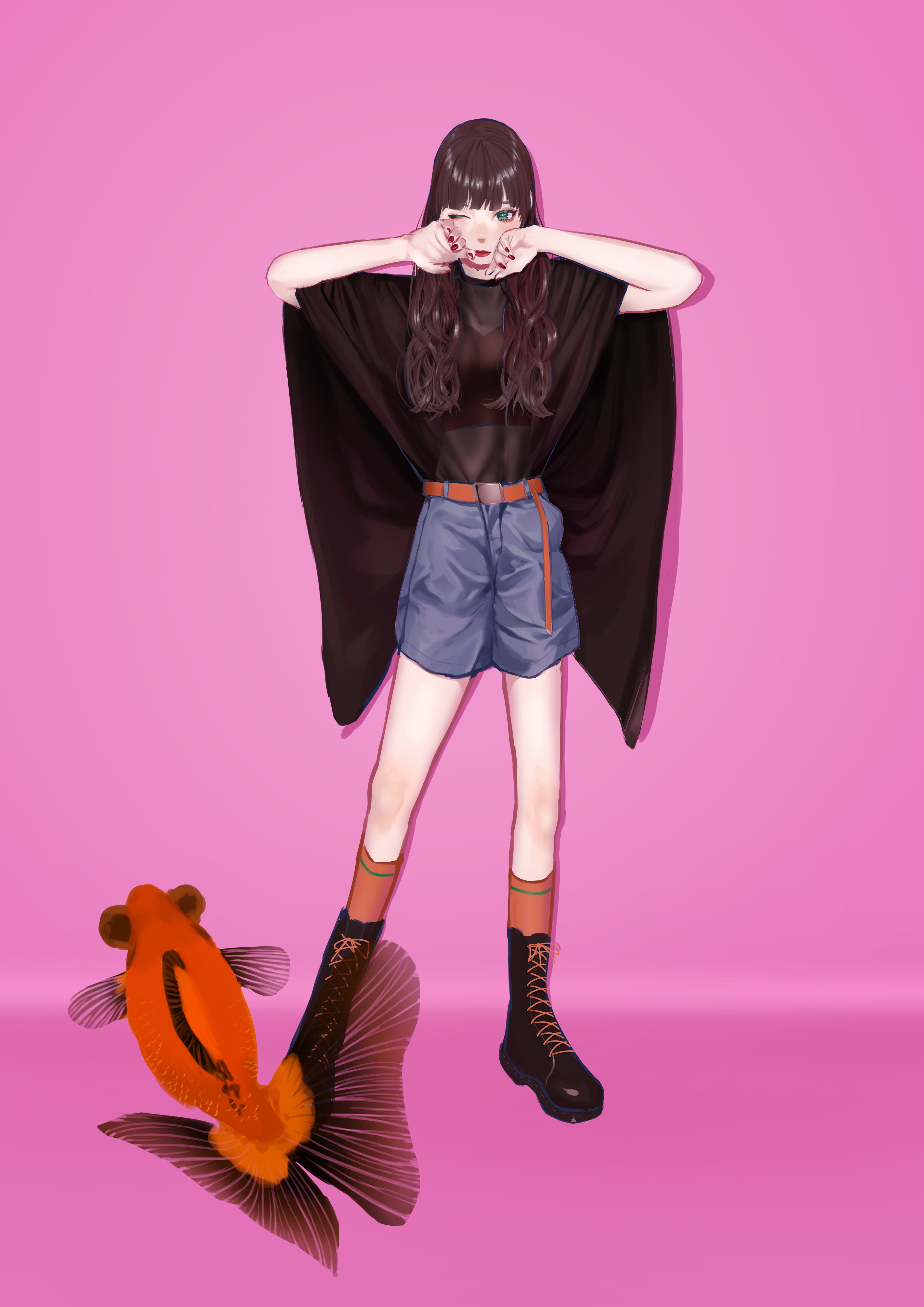 まろやかトリ肉 私の絵柄が性癖に刺さる人に届いてほしい 最近はずっと金魚モチーフに服を描いていました T Co Naa8n2bnkq Twitter