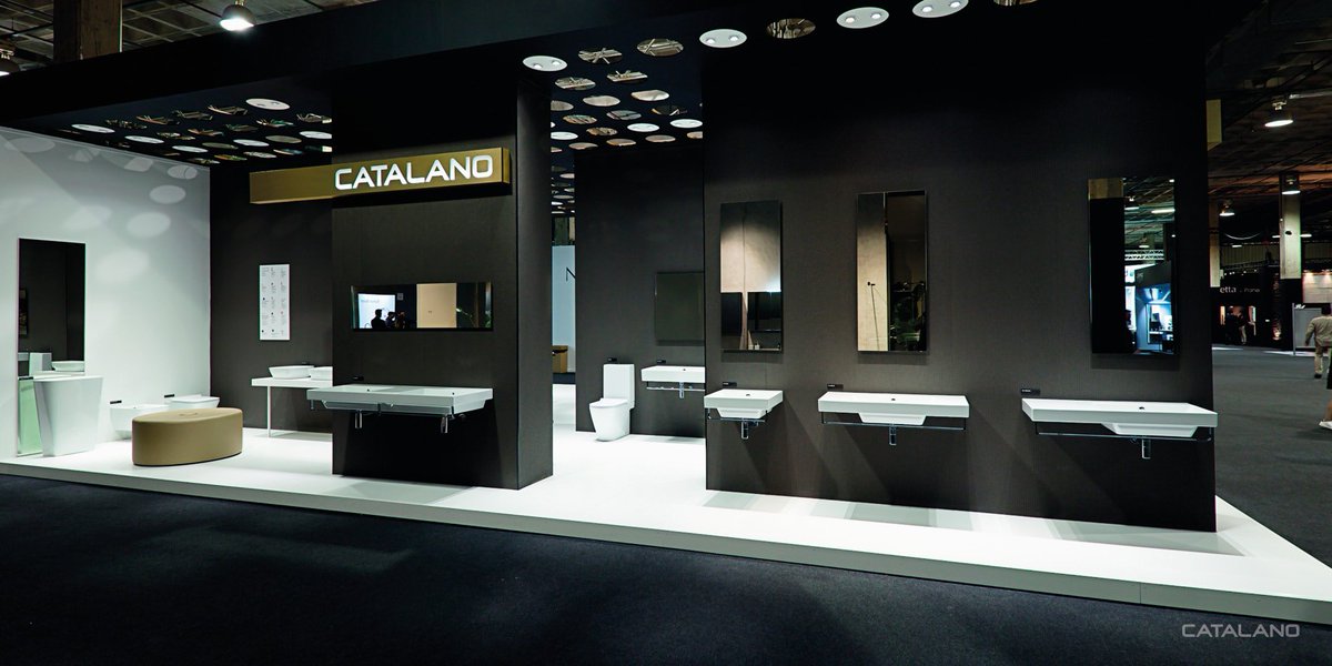 CatalanoCeramic's tweet photo. 👏 #Cevisama2019 Fair attracted more than 90,000 professionals from 140 countries and our stand looked really great with our new 100% #MadeInItaly items, from the brightness of Gold&amp;Silver range to the soft shades of Colori Collections. 

To know more: https://t.co/Vs09BVlhA3 https://t.co/fzQNWoXhuU