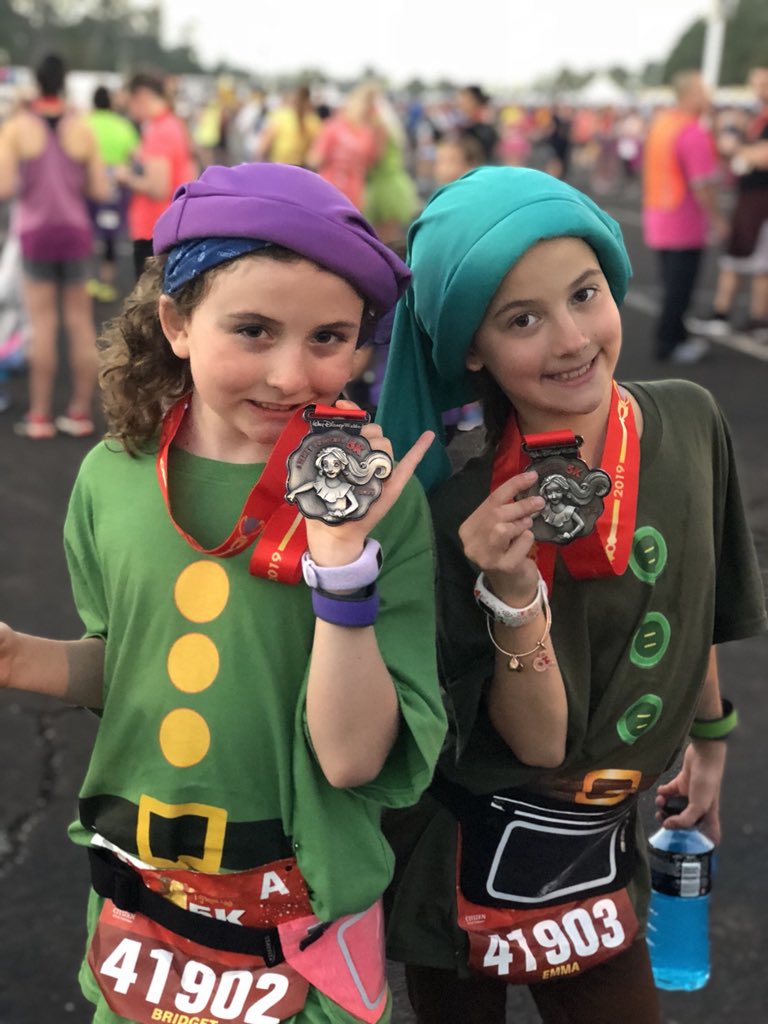 Emjay1028's tweet photo. So proud of these girls for #running their first @runDisney race at the #DisneyPrincess5k!! #MomLife #ViewFromMorningRun #Epcot @WDWToday #WaltDisneyWorld #runDisney https://t.co/pkBbmcxFi5