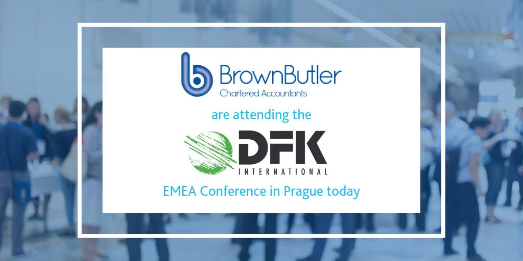 BrownButler1919's tweet photo. Today, members of the Brown Butler team are attending the @DFK_Intl #EMEAConference in #Prague.
The team are looking forward to speaking to representatives from many of the firms within DFK International, that we work with throughout the year. https://t.co/oUHdnPswyH