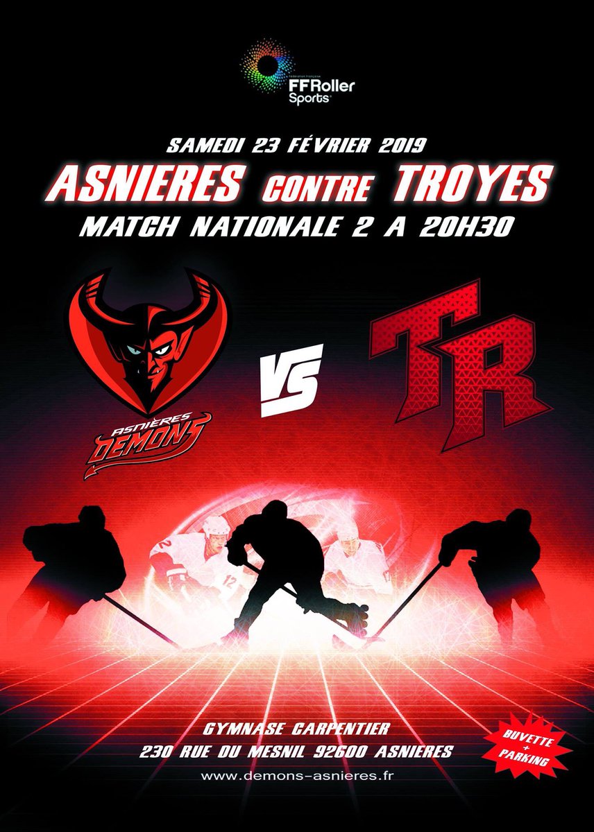 micklouit's tweet photo. Premier match à domicile ! Venez faire du bruit à Carpentier 💪🏼🏒⚪️🔴⚫️ #hockey #championnat #ffrs #rilh https://t.co/jd8wk4rUOc