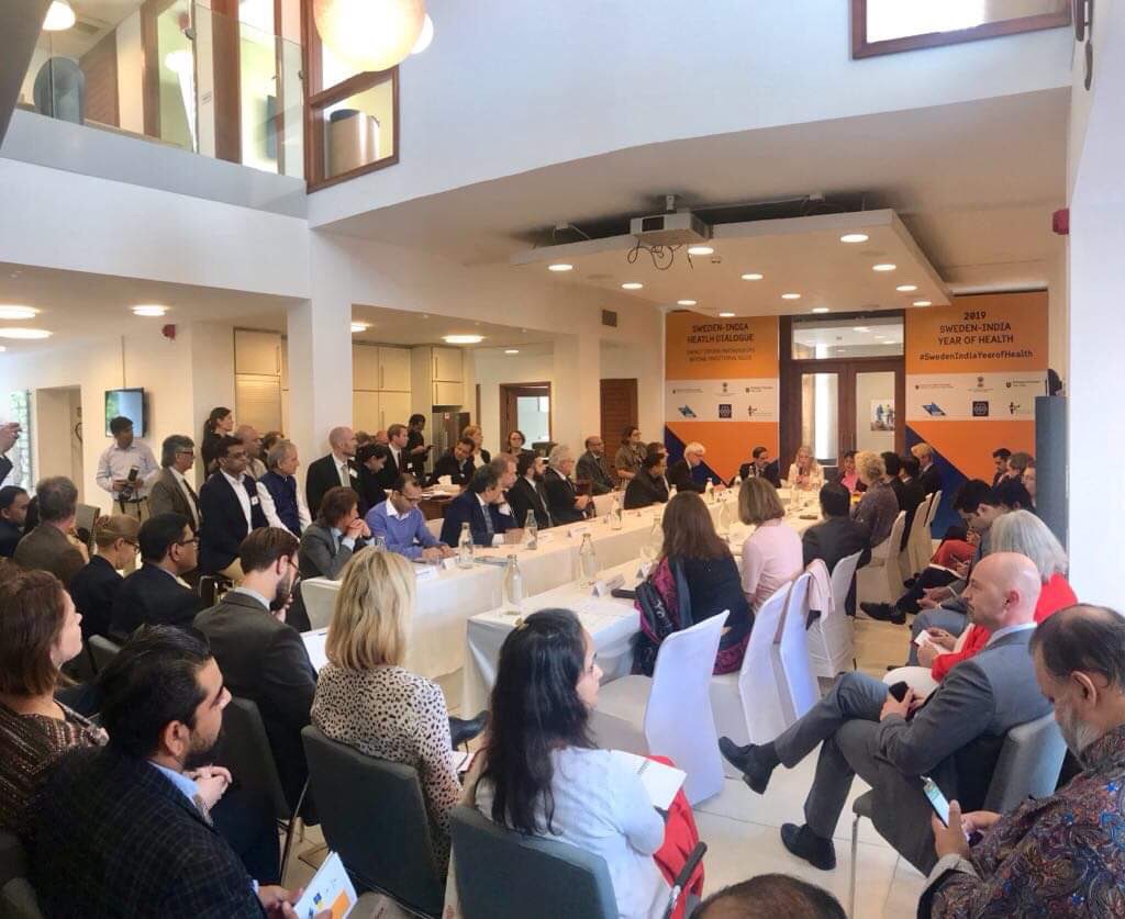 Today, Sweden’s Minister of Health and Social Affairs, Lena Hallengren, held opening remarks at the Sweden-India Health Dialogue. The dialogue aimed to share insights and best practices to accelerate progress of the Sustainable Development Goals. #SwedenIndiaYearofHealth