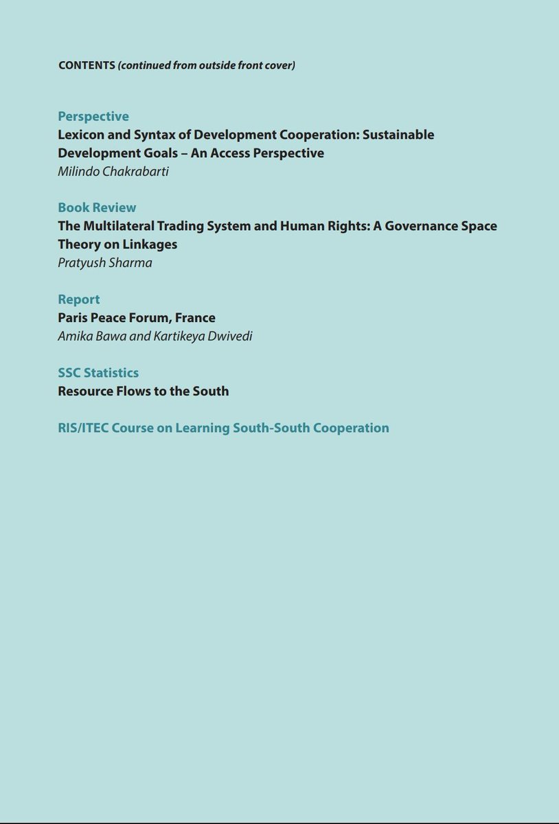 RIS_NewDelhi's tweet photo. Development Cooperation Review #DCR November 2018 issue is out. Read here   https://t.co/LngQHEcAUL @NeST_SSC @FIDC_NewDelhi @Sachin_Chat @SenseandC_sense @MilindoC @amika_bawa  @sinha_pranay @realkartikeyad https://t.co/T6ivEqbKWo