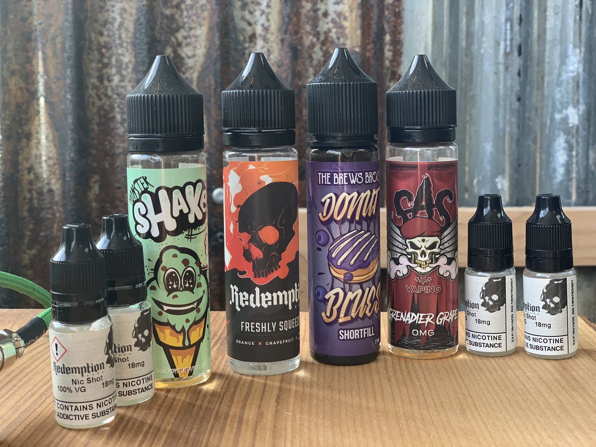 RedemptionVape's tweet photo. If you fancy a chance to win the below, pop along to our website and sign up for our newsletter. We don’t spam so don’t worry about loads of emails 😁 a winner will be selected from a random number generator in a week https://t.co/oCLxSlx9Rb 💨💀💨 #redeemyoursenses https://t.co/EGPmiaylHP