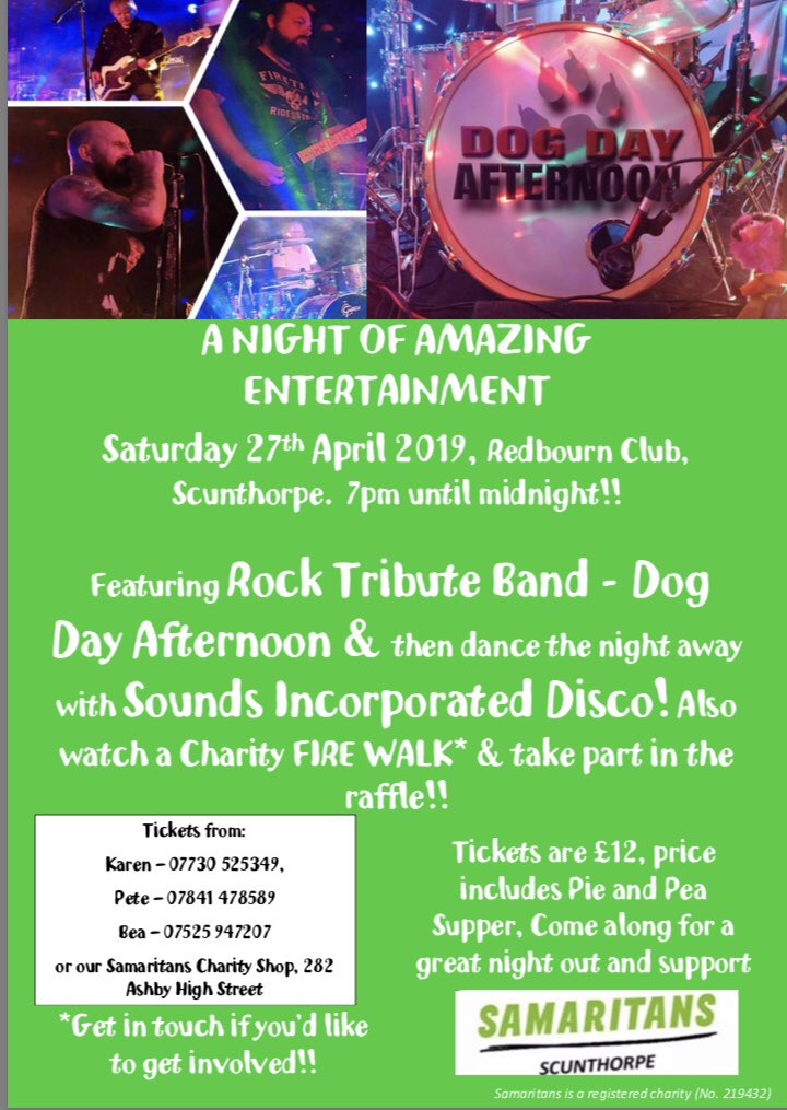_Bea_Wood's tweet photo. Please don’t hesitate to #retweet #rt or get in touch for tickets! It’s going to be an amazing night and all for an amazing cause. #samaritans #charity #ItsOkNotToBeOk #talktous https://t.co/kH2IPW4cCX