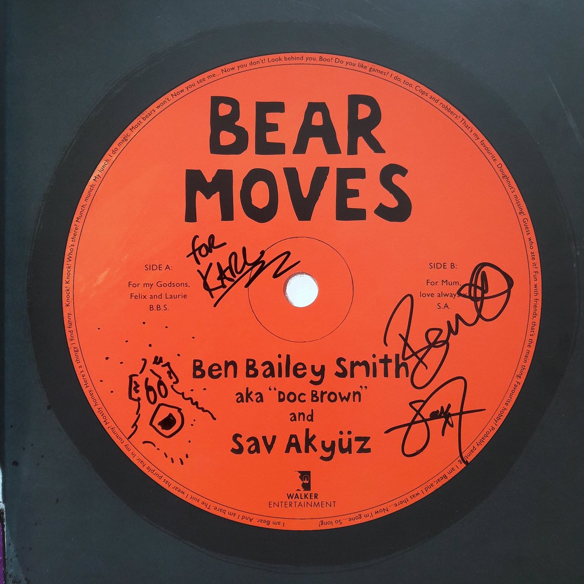 Karlwheel's tweet photo. What a brilliant book this is!!
Congrats to @splitwigs and Ben Bailey Smith on #BearMoves and a launch party like no other!
That title page! Swoon. https://t.co/77twsAolfw