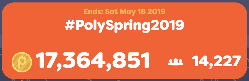 AmirZarkesh's tweet photo. #PolyChallenge movement you are generating #polycoins so fast that by the time I want to congrats for passing 16M, you already passed 17M #polycoins! And this all in only 45 days!! Next, let's shatter 32M by your #creativeproblemsovling. YOU ROCK! https://t.co/otrCzEOHx9