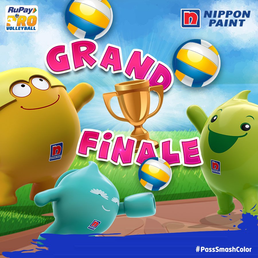 NipponIndia's tweet photo. Look at the blobbies getting ready for the main event this evening! They show no pressure on their faces! Are you all ready?
#PassSmashcolor #ProVolleyball #ThrillKaCall #RuPayPVL https://t.co/q5477ettaO