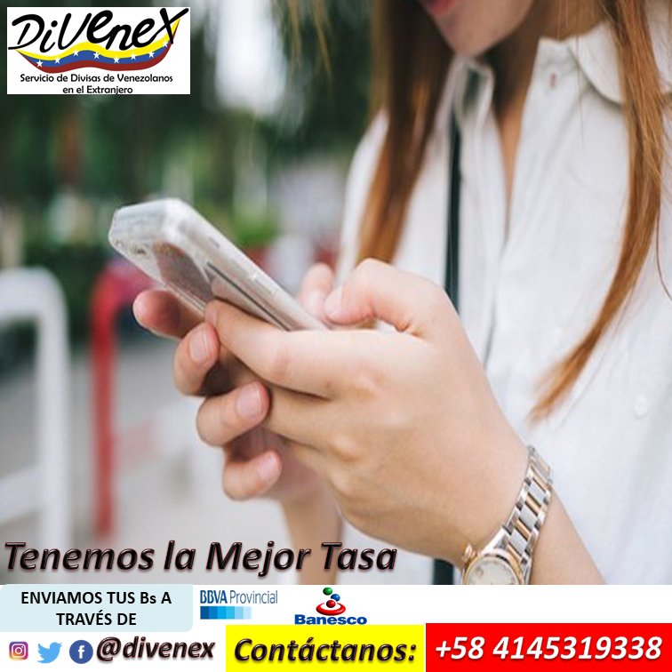 divenex's tweet photo. Contactanos por nuestra única línea autorizada de atención al cliente:
.
+58 4145319338📱
.
Siguenos en instagram, facebook y twitter como @divenex  
.
.
#divenex #divisas #cambiobolivares #Colombia  #cambio #envioremesas #remesas  #vzla #Dolares #cambiodolares #paypal https://t.co/OXS9FLhspY