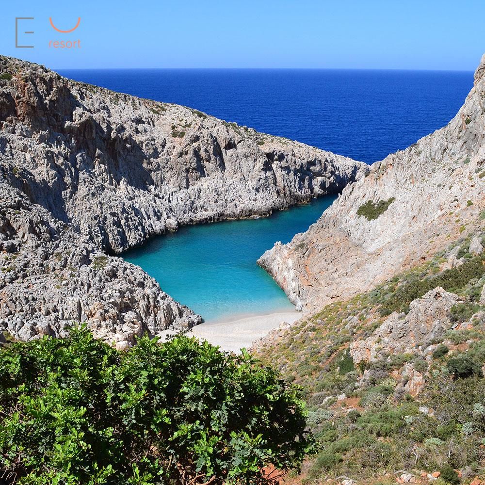 Seitan Limania (Cursed Ports), which during the Ottoman Empire hadn’t the best reputation , is a beach surrounded by cleaves and wild nature. A must destination for the beach lovers! #euphoriaresort #familyresort #allinclusive #crete #chania #greece