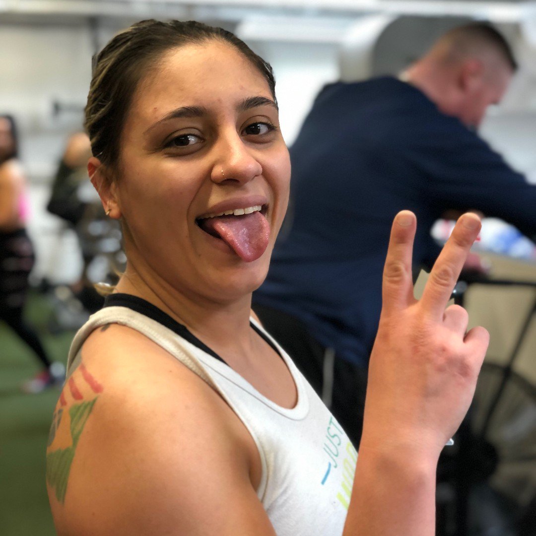 RevereCrossFit's tweet photo. Taynara is excited that the CF Open starts today! Good luck athletes! @RevereCrossFit #revere #crossfit #reverecrossfit #fitness #fitfam https://t.co/hyPdtqYyJX