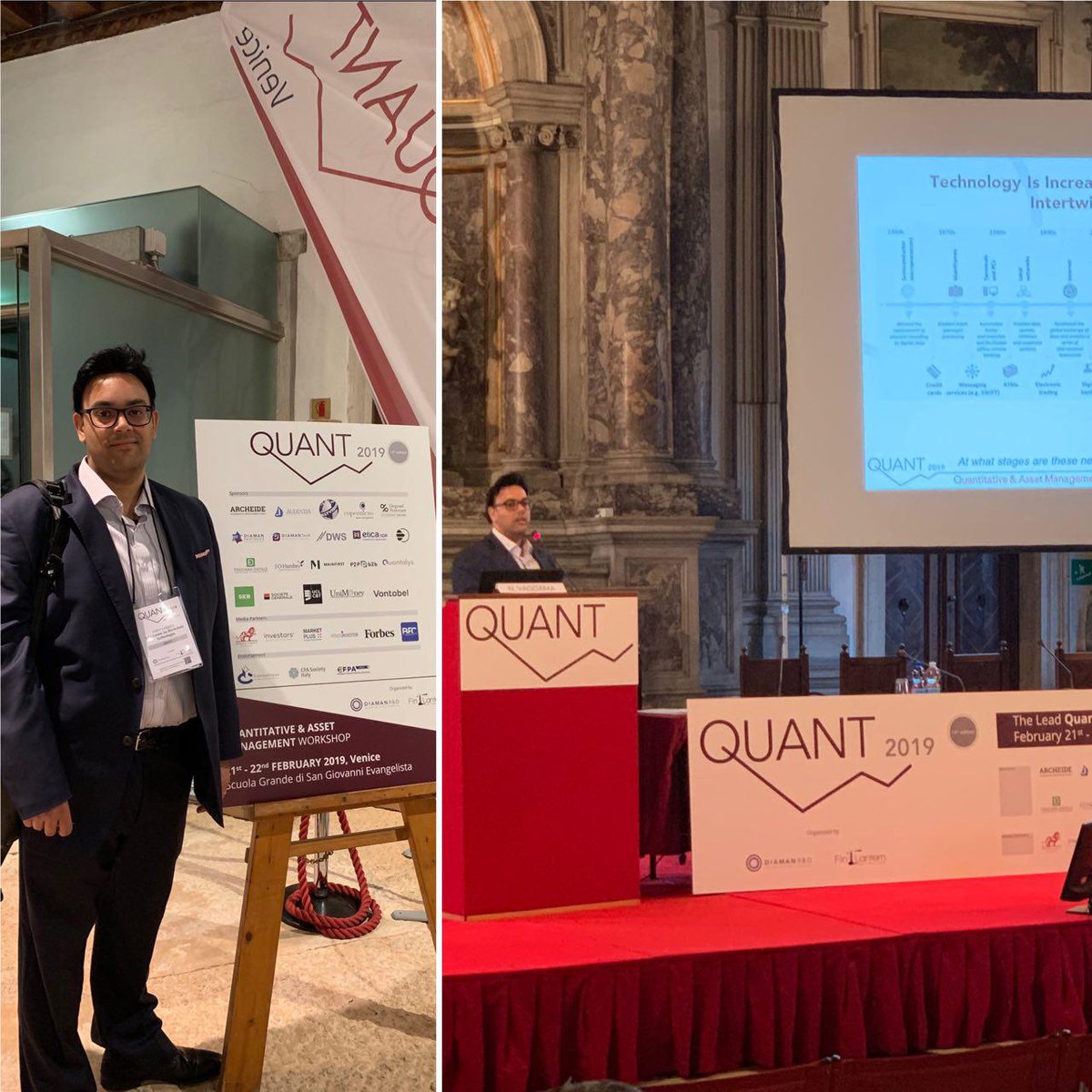 UKCBT_org's tweet photo. Great speech by .@NikhilVadgama during the first day of #quantconference in #venice #crypto #blockchain #innovation #uclcbt https://t.co/MK1mSSzwjS