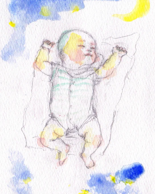 ◆忘れたくない瞬間を水彩画にします

可愛いバンザイ寝、
初めて手をつないだときのトキメキ…
そんな瞬間を忘れたくなくて、私は絵日記を描きはじめました☺️

皆さんの「忘れたくない瞬間」を水彩画にしてプレゼントします🌸気持ちまで表現できたらいいな

◆24日迄にRT&amp;フォローで3名様に 