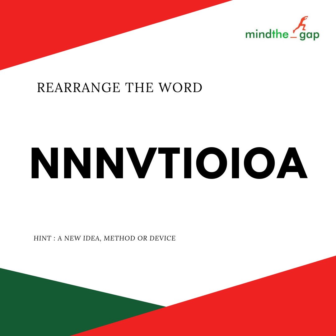 MindThe_GapNG's tweet photo. Hello friends, welcome to another #MTGFunFriday.
Can you unscramble the word above? Letโs know how many other words you can create from it in the comment section๐๐พ
#word #wordgames #guesstheword #rearrangetheword #mtg #mindthegap #socialmedia #socialmediamarketing #content https://t.co/aDGs0UIw4I