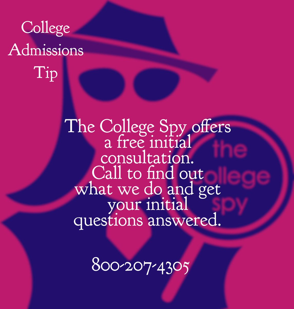 thecollegespy's tweet photo. Happy to assist you with the college search and application process. #collegeadmissions #collegeapplications #collegeapplicationstrategy https://t.co/HTL6f4FJj2