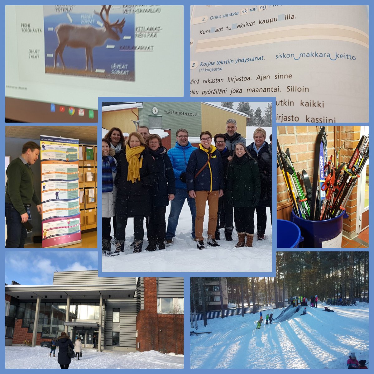 BSFranciscus's tweet photo. Directies en staf zijn weer thuis van een geweldige  studiereis naar Lapland en Finland. We hebben veel scholen bezocht,  mooie gesprekken met kinderen, leerkrachten en schoolleiders gehad en nieuwe ideeën opgedaan. Zeer inspirerend! https://t.co/AjT2OE0OLw