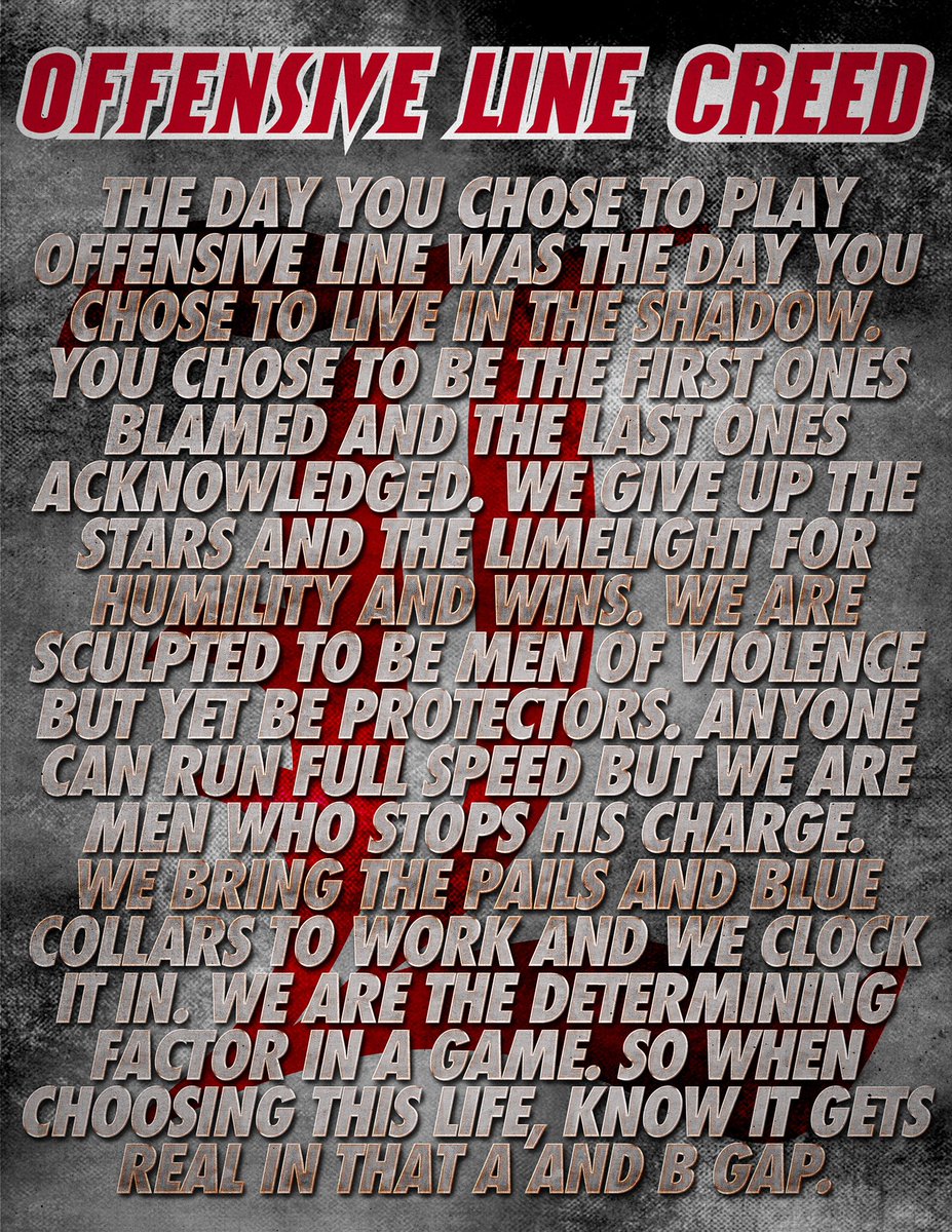 Coach_Ledford's tweet image. I’ve been using this since 2013 with every group that I’ve been fortunate to coach. Band of Brothers💀 OL Creed #BandofBrothers #LifeintheTrenches #L1C4