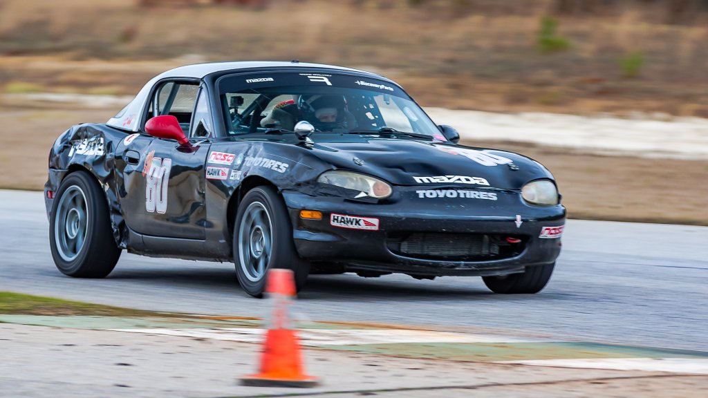 The_Ann_M's tweet photo. I was back on track last weekend, even though my car was collected in a big wreck less than a month ago. Blog post about it is up! Nothing will slow me down: NASA-SE Winter Meltdown at Carolina Motorsports Park, February 10-11, 2018 https://t.co/GUbmvUWe07 https://t.co/HX58SxlorV