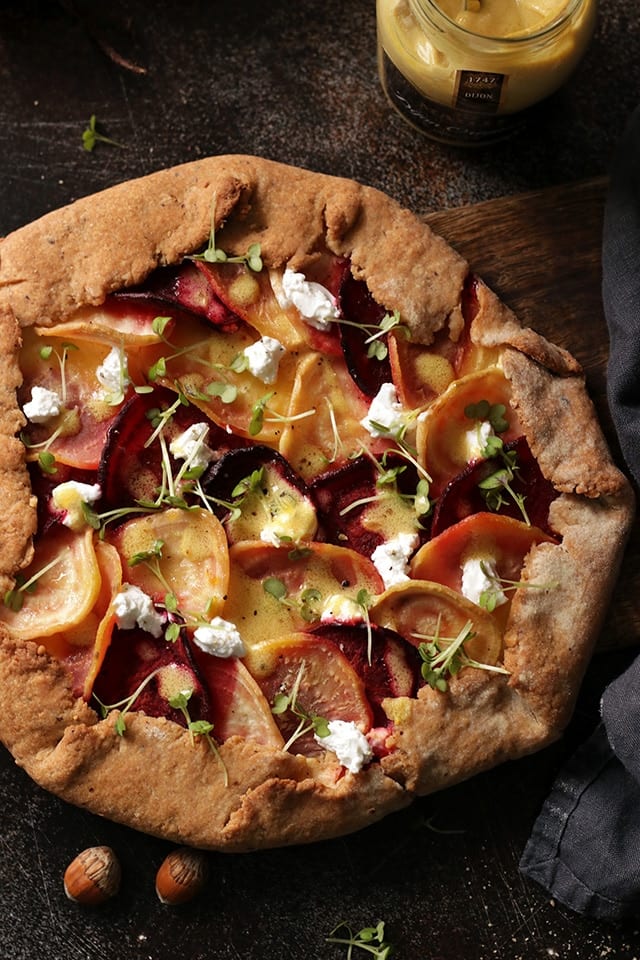 A vegetarian entrée and even the non-vegetarians will want a slice bit.ly/2TW431c  Savory Goat Cheese and Beet Tart #ad <a href="/MailleUS/">La Maison Maille</a> <a href="/ElenaSzeliga/">Elena Szeliga</a>