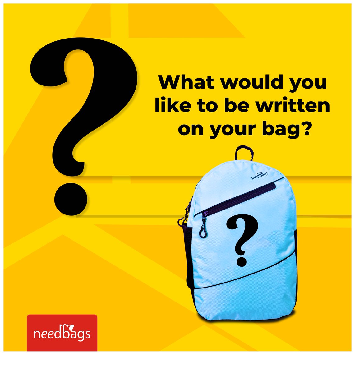 NeedBags_India's tweet photo. Now you can get a customised bag for yourself and your loved ones. At Needbags, we customise bags as per your need.
#NeedBags
#Bags
#Indore https://t.co/p42p1BYo5p