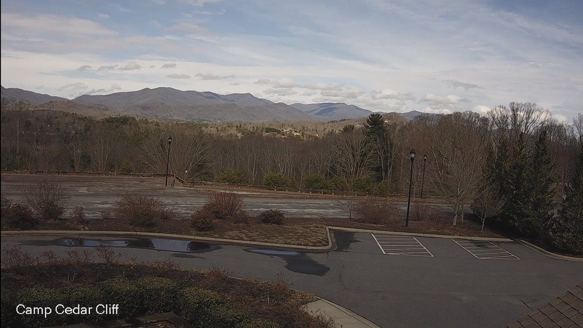 Hvward's tweet photo. Check out the new @campcedarcliff live weather camera that shows a live view of the Appalachian Mountains/East Asheville 24/7!  I am excited to partner and bring this view live to you! https://t.co/9YZHum78g7 https://t.co/jmJ9AD7ROe