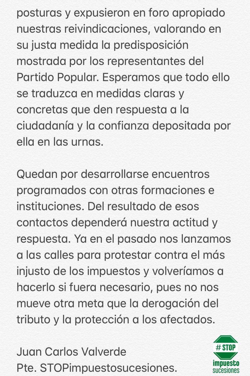 impuestosucesio's tweet photo. Las plataformas que luchan contra el Impuesto de Sucesiones y Donaciones en España integradas en #FENCIS han iniciado una serie de contactos con partidos políticos para impulsar la supresión definitiva de ese impuesto y para que los políticos conozcan conozcan el drama. https://t.co/z2cwgfJzr9