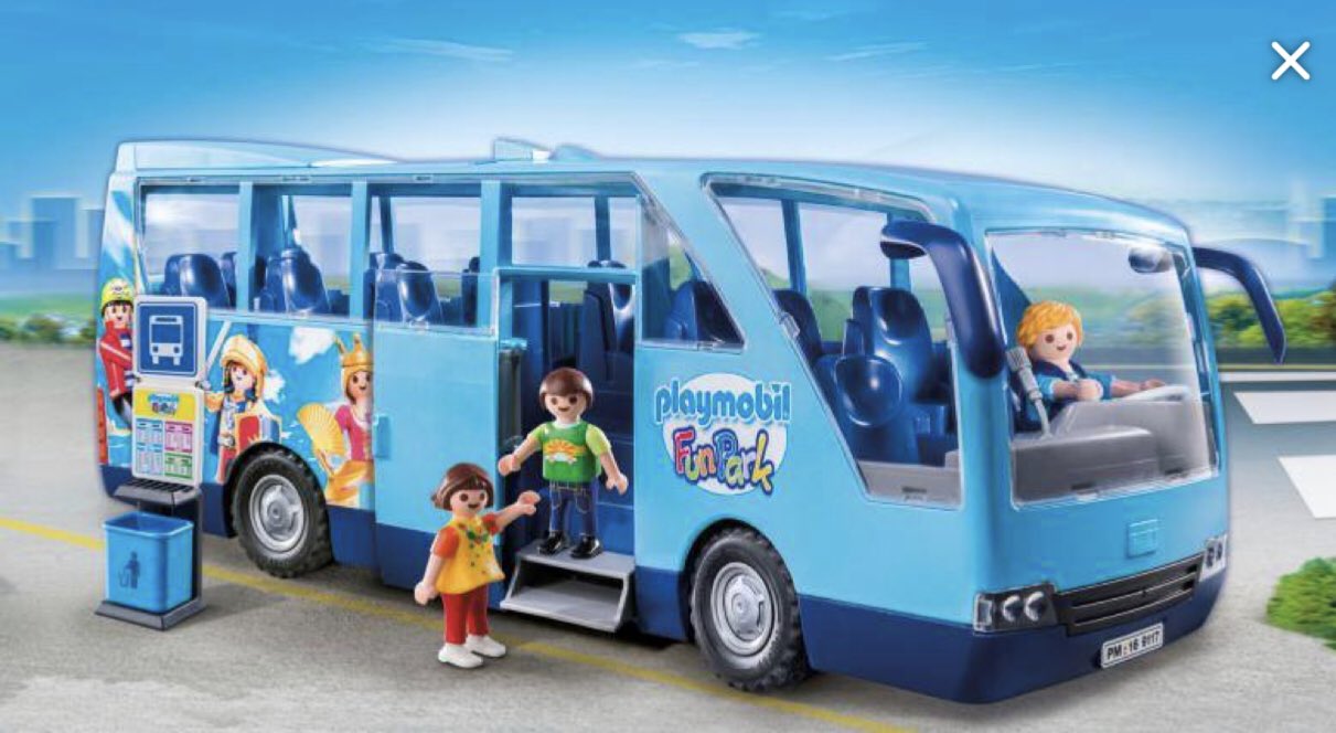 Playmobil on Twitter: available at the #Playmobil web shop the #Exclusive 9117 Fun Park #Bus 🚌 All aboard the Playmobil Bus as it arrives at it's first stop "FUN" ➡️