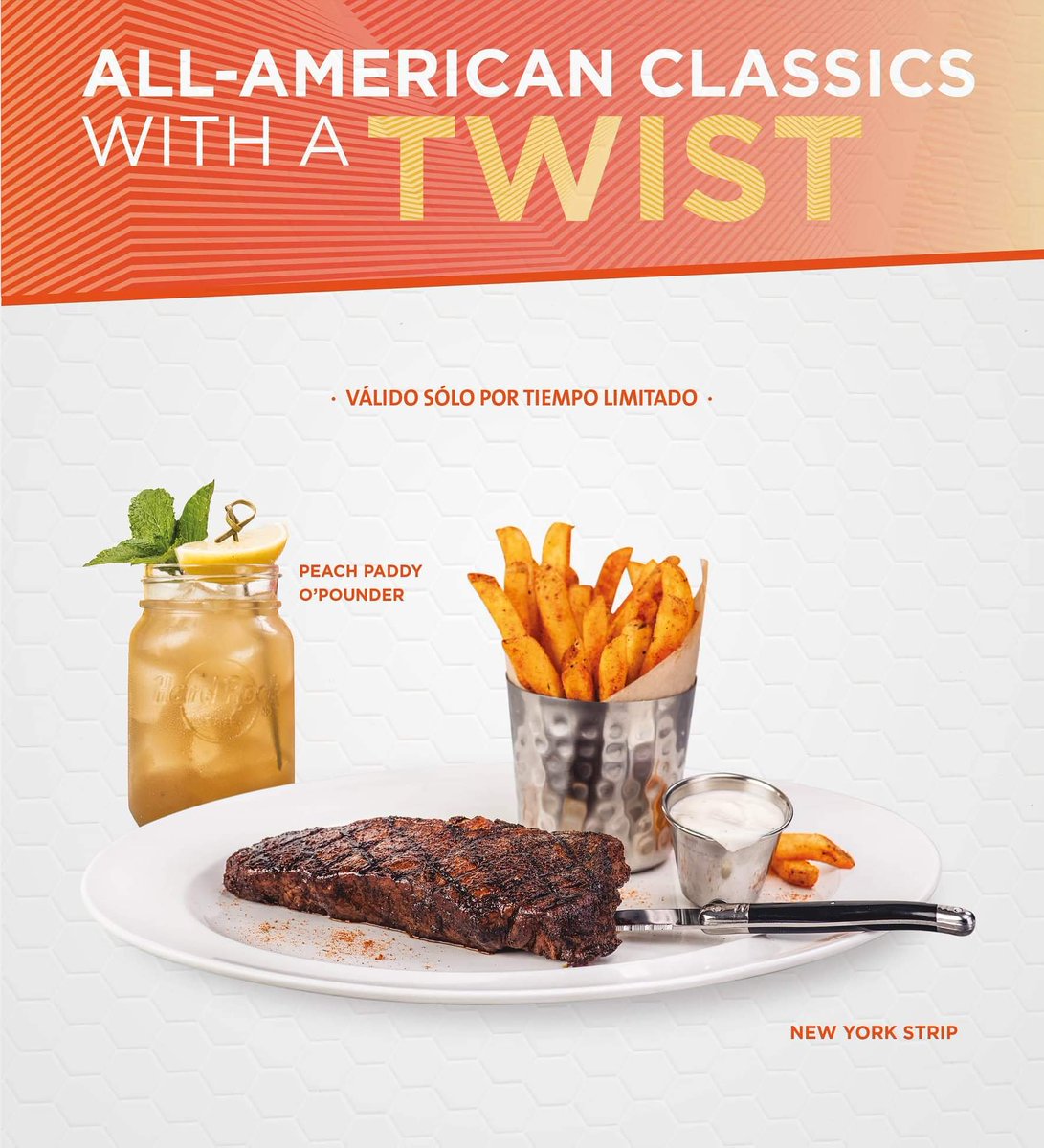 Los gustos clásicos Americanos de Hard Rock Cafe, están garantizados para rockear tu paladar con el toque de Hard Rock que ustedes conocen y aman 🤟!
*Válido solo por tiempo limitado*
#ThisIsHardRock #HardRock #HardRockCafeLima #HRCLima #LimitedTime