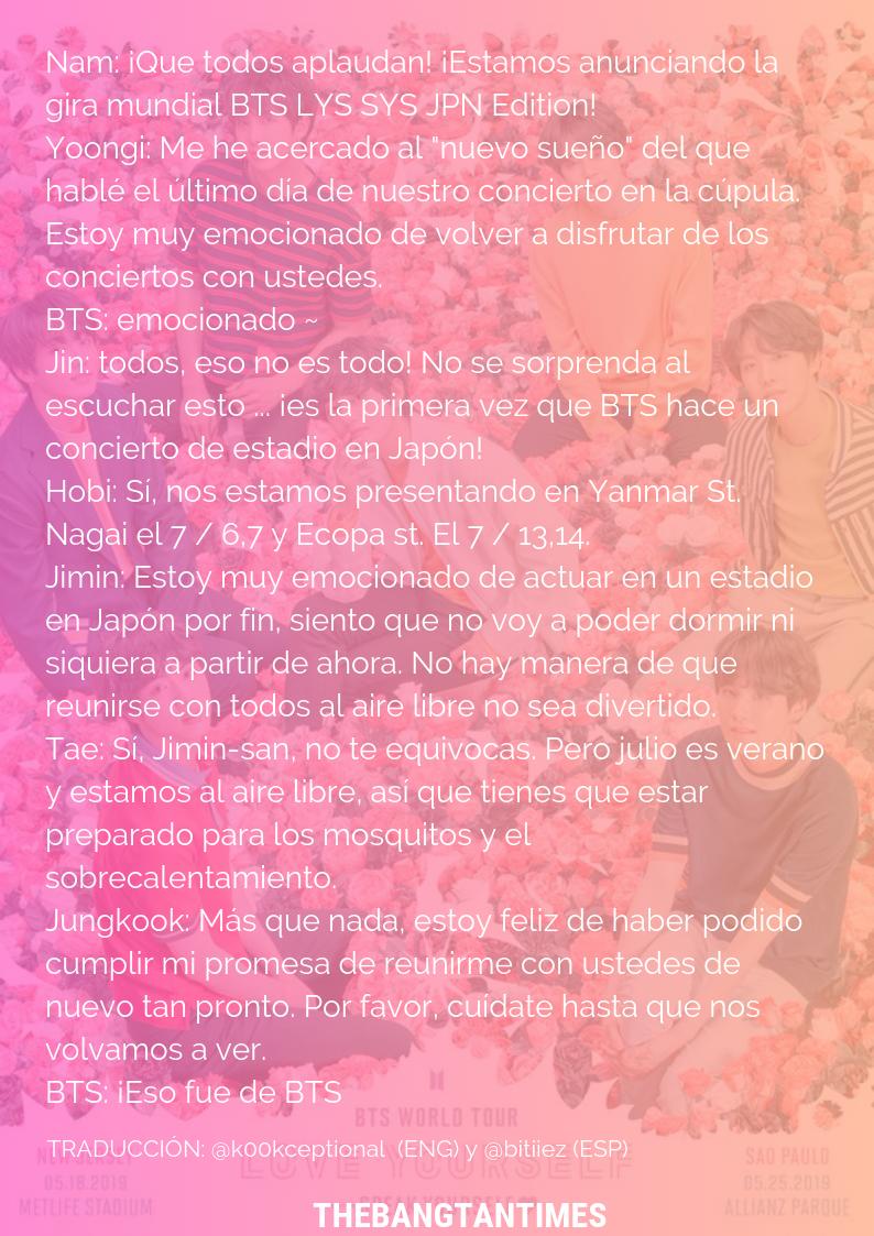 TheBangtanTimes's tweet photo. TRAD💬
Al parecer, Bangtan ha subido un video a una plataforma, donde Los Chicos mencionan acerca del anuncio de 'SPEAK YOURSELF',aquí sus palabras en español ¡Estan tan emocionado al igual que ARMY!💛☺️

TRAD (ENG): @k00kceptional 
TRAD (ESP): @Bitiiez 
#BTS | #SPEAK_YOURSELF https://t.co/OfUI8XhBRC