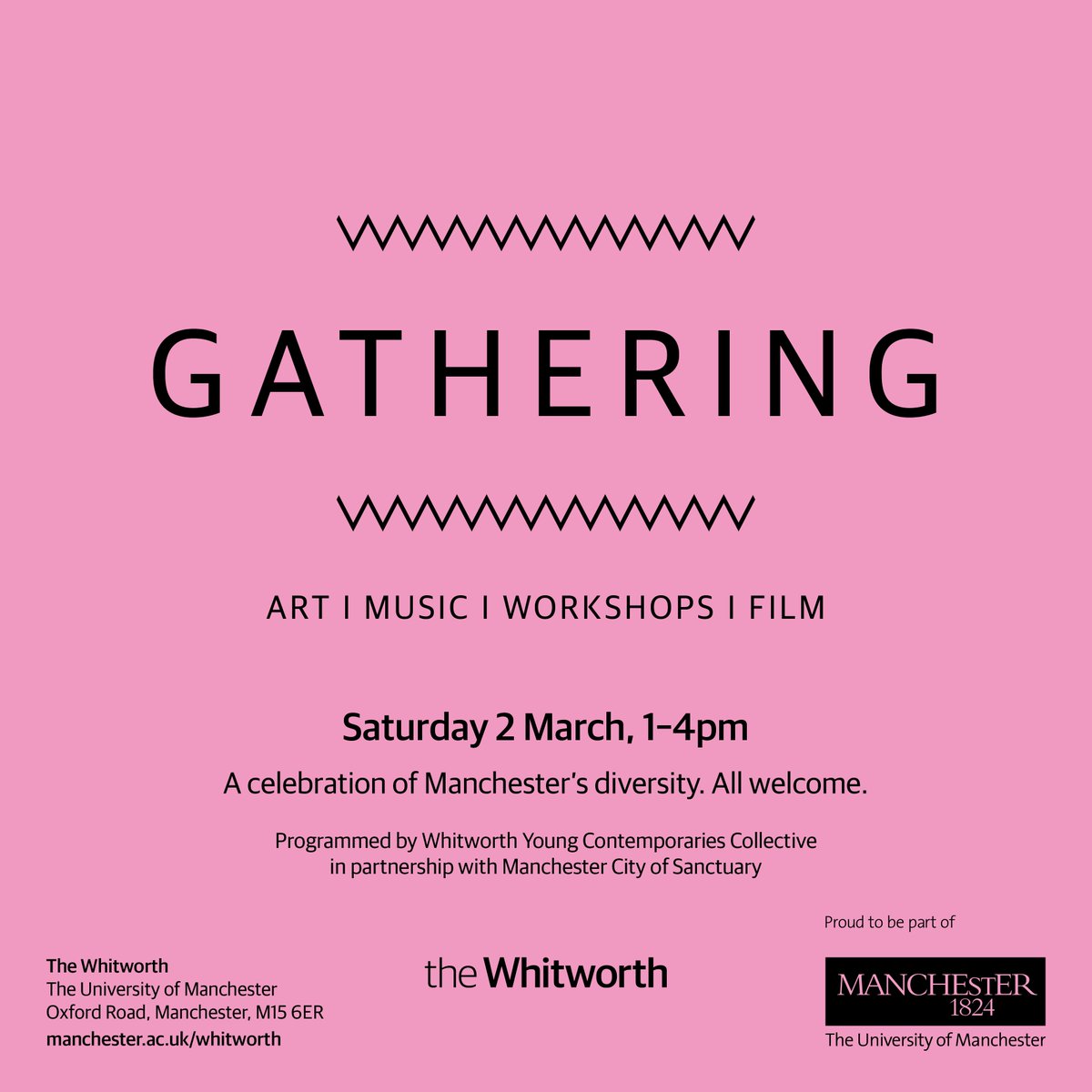 WhitworthArt's tweet photo. WYC Presents: GATHERING
Welcoming old friends and new arrivals to celebrate Manchester as a city of diversity.
An event by @WhitworthYC with @ManchesterCoS in response to Alice Kettle: #ThreadBearingWitness. Open to all. https://t.co/vNyBojxRt3 https://t.co/iMeboOFzoN