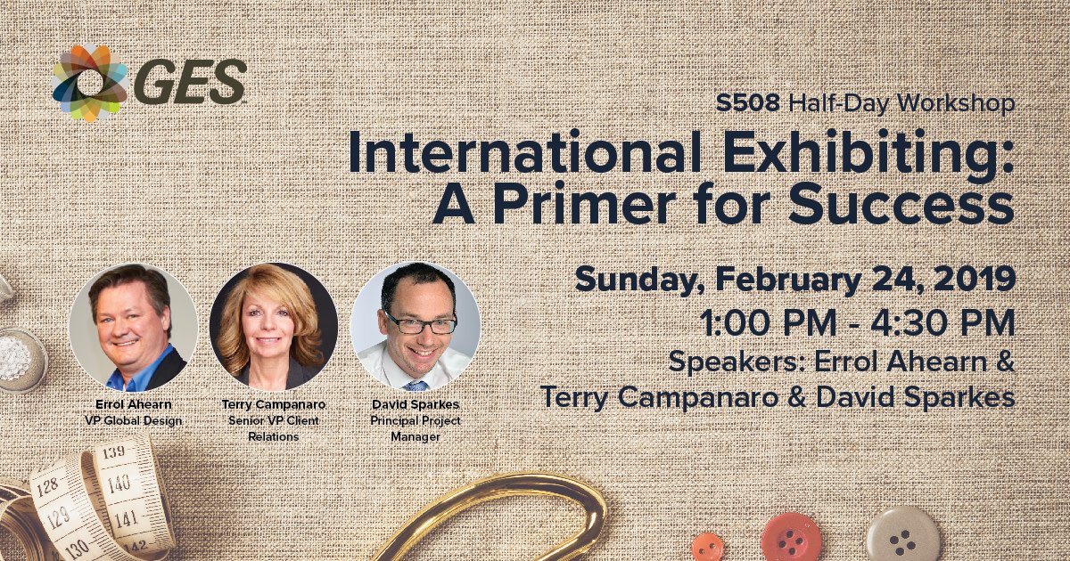 Have you signed-up for all your #ExhibitorLive sessions yet? Register today for a 360-degree view of international exhibiting - bit.ly/2RFCBre