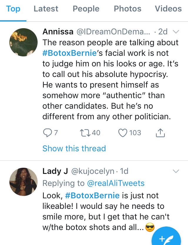 QueenPumala's tweet photo. Thhhatts right! Yesss!!!! That fake a$$ #BotoxBernie is old! It’s a lie that he is younger than Pelosi and Feinstein!! Damn as Bro Hoes. Burn Bern the TaliBern!! #StillWithering #AlwaysWither https://t.co/vjNVrwqlRw