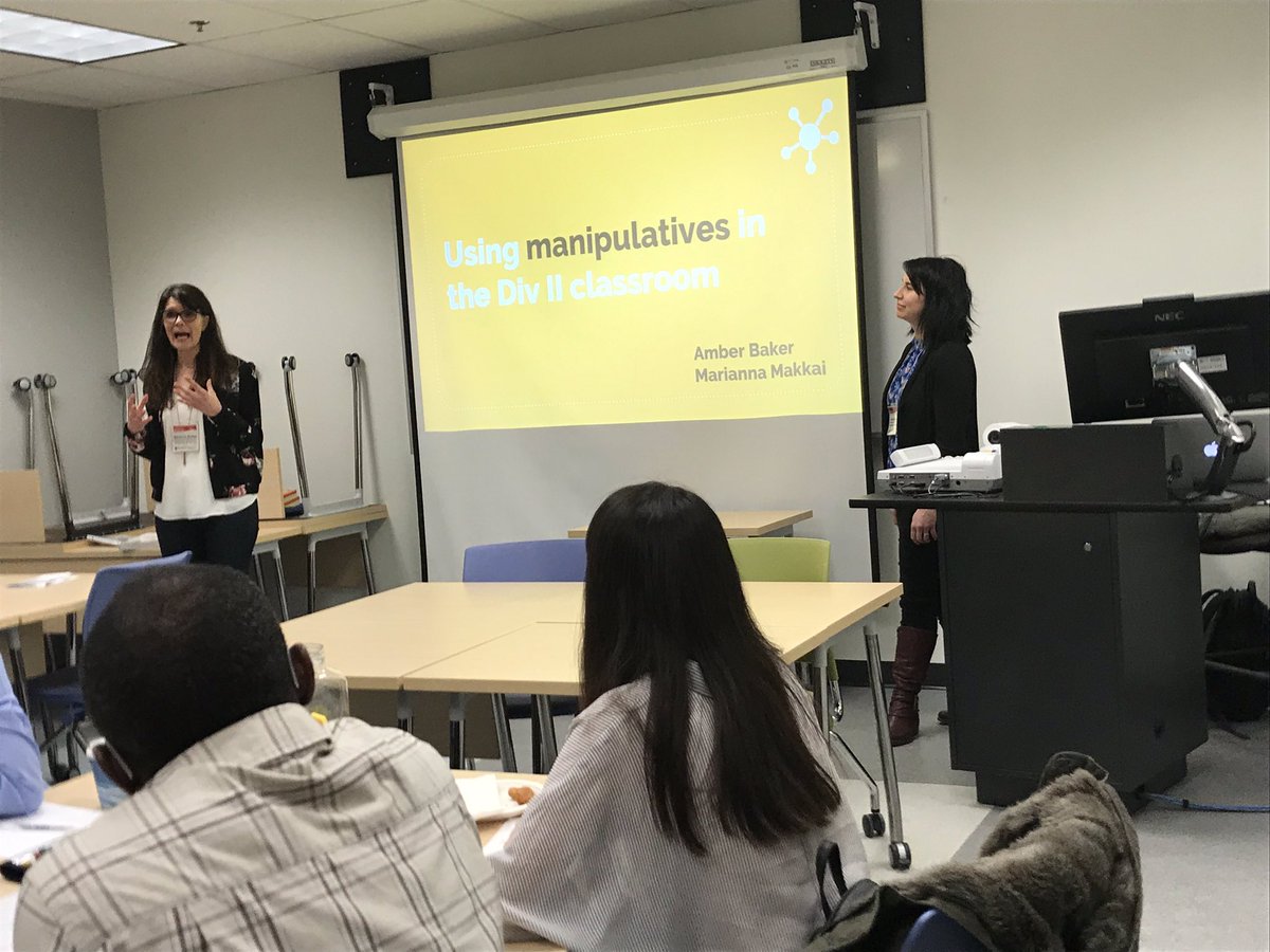missusem's tweet photo. Final sessions today at #westcast2019 with amazing Amber Baker and Marianna Makkai. So proud to see these #teachers and support them as I #volunteer today for @UCalgaryEduc #manipulatives #mathematics! #handsonlearning #handson https://t.co/fwgbFdp5vP