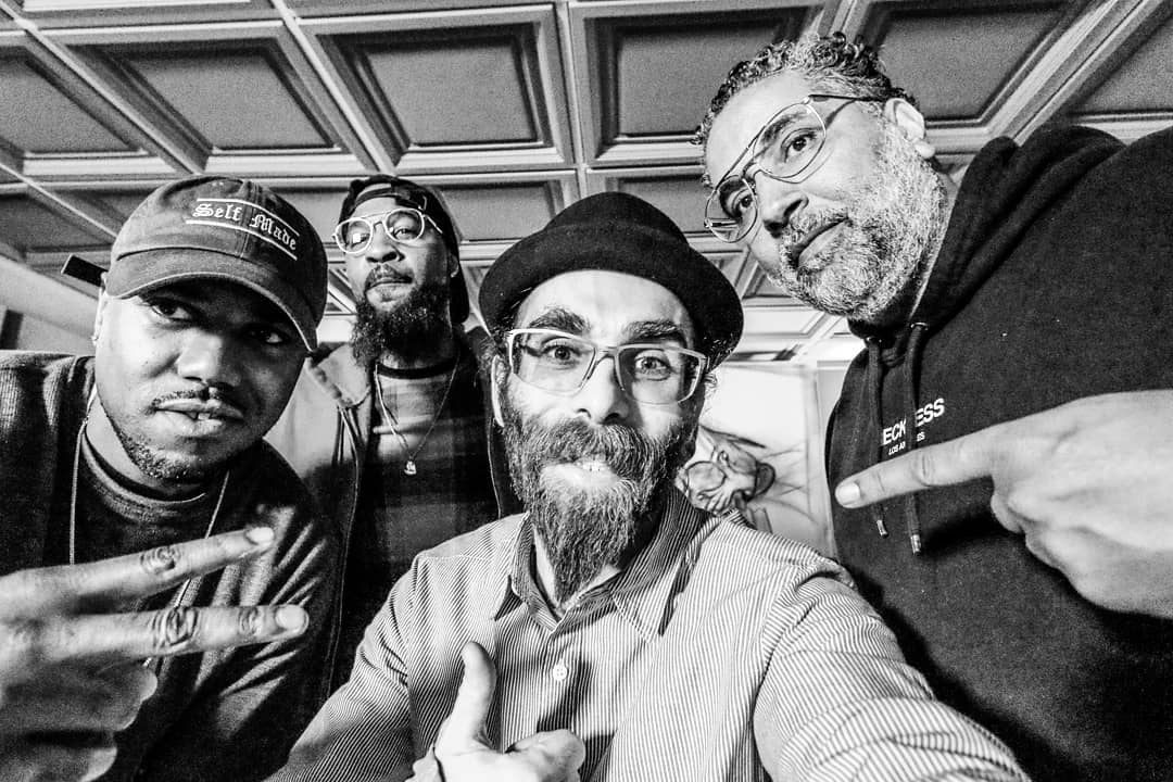 ocrecording's tweet photo. Makin' Plays with the homies @CNICELB @rosevelt4prez @ArtruGroup @asaffulks at #ocrecording ๐ Be on the l๐kout for new music coming soon!
#makeaplay #cnice #asaffulks #kirasart #inthestudio #hiphop #ocmusic #studiolife #studioswag #producerlife #recordingstudio #raplife https://t.co/vwjszQ4VRh