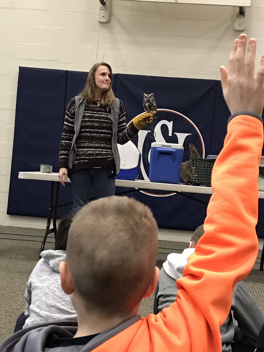 LowerSchoolWS's tweet photo. Briar Bush Nature Center comes to @WoodlyndeSchool for a K-5 LEAD assembly. The students loved seeing all the different animals! #LEAD https://t.co/vJ7gQBkI4O