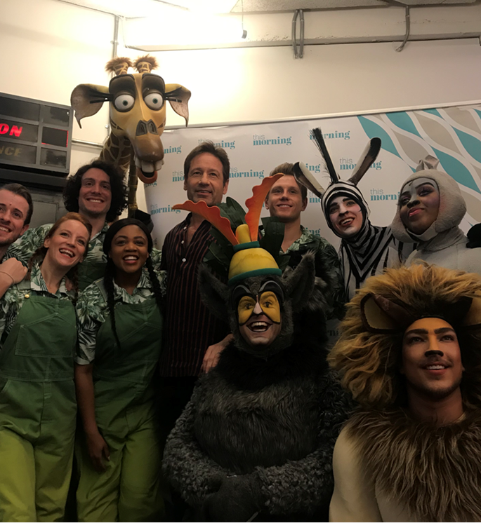 LibbyBrodieProd's tweet photo. David Duchovny wouldn't leave #ThisMorning Studio as he wanted to stay for our @madUKtour puppets! Always great to have such a fan! https://t.co/uueNgEd4Eb https://t.co/cBQOZi80Hu