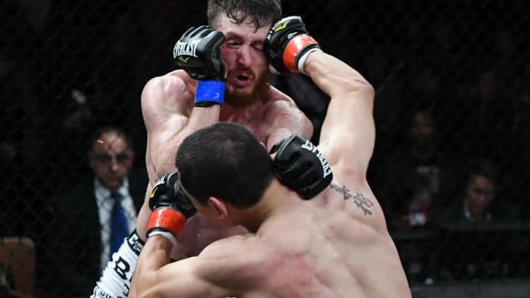 CESMMA's tweet photo. #FBF to @RagingKorean's BIG win at #CES53 in November ➡️ The @lauzonmma fighter is back in action at @twinrivercasino on Saturday, this time for @CESBoxing 👊🏽👊🏽 https://t.co/S7wQ5C8q2g