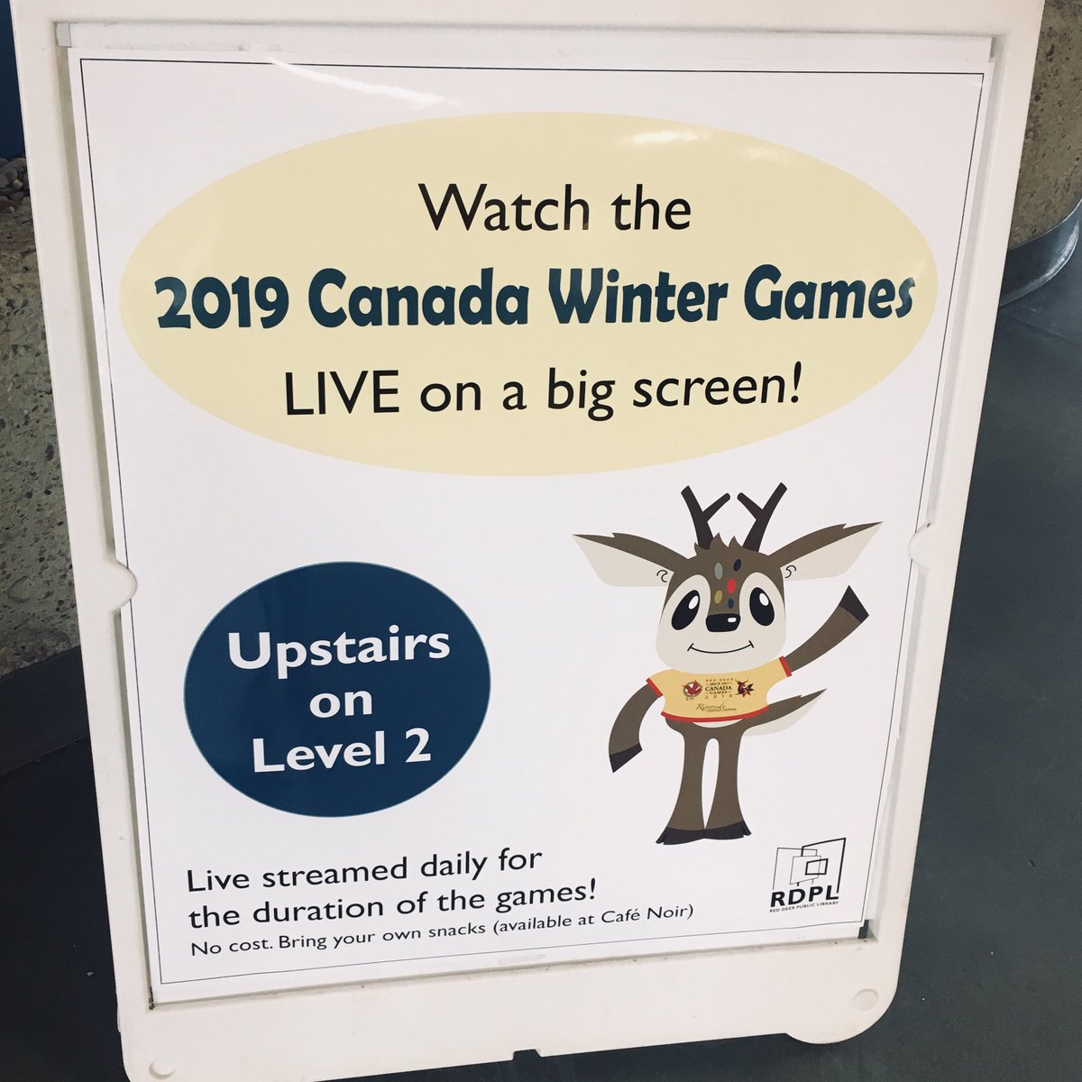 If you’re looking for a place to watch the <a href="/2019CanadaGames/">2019 Canada Games</a>, we’ve got  you covered! Stay warm and tune in on Level 2 of the Downtown Branch — they’ll be playing all day for the duration of the games! #ThisIsOurMoment