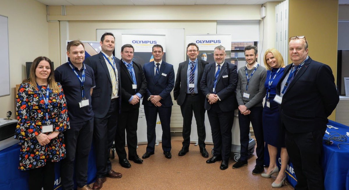 OlympusMedUKIE's tweet photo. What a brilliant afternoon! Great to see such positive reactions from the staff at the hospital who will benefit from enhanced efficiency and a nicer working environment @nhsaaa #ENDOALPHA @FionaRich7 @Gillett166 @francisww @MedTechMarriott https://t.co/6uuHYqWdwO