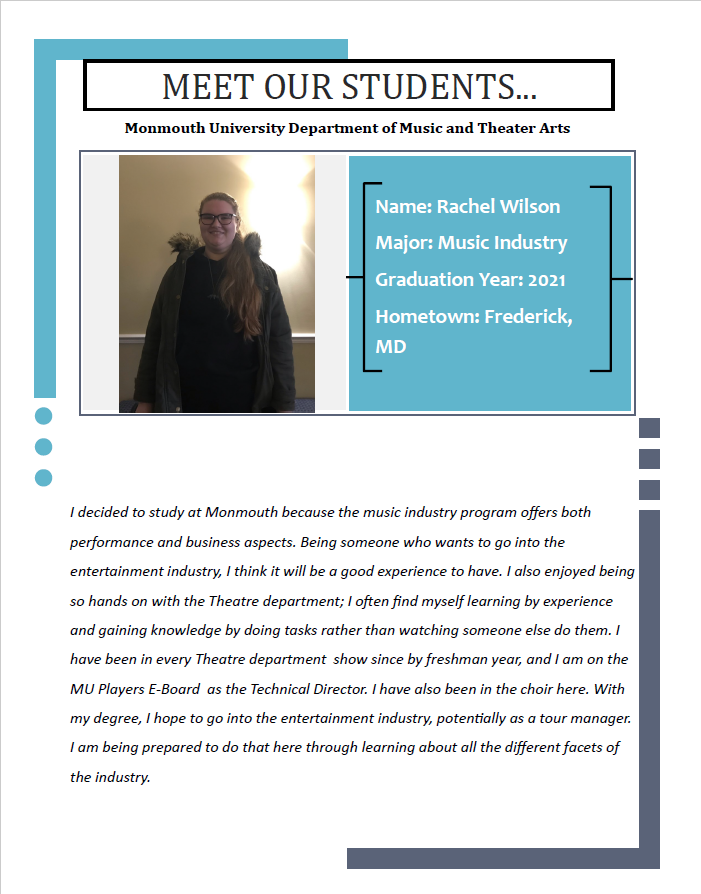 MonmouthUMusic's tweet photo. Meet @_REWilson_ ! #mustudents #musicindustry https://t.co/UTdyJR9h0O