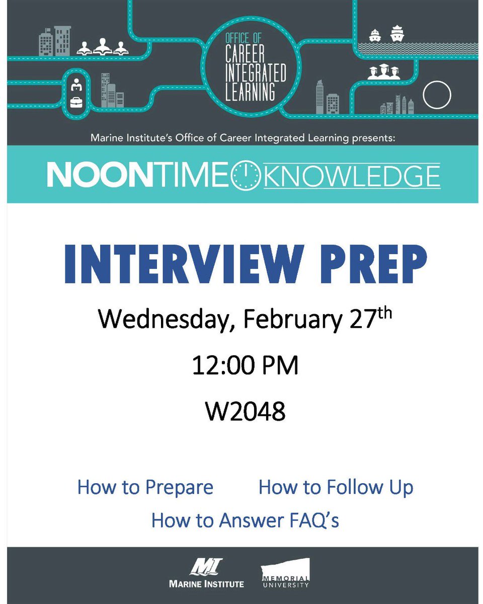 Have a work term or job interview coming up?  Be prepared and attend OCIL's interview prep session.