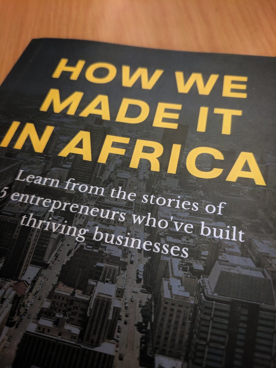 AnesuFreddy's tweet photo. Digging into the Afrikan startup scene this weekend...just received my copy of @MadeItInAfrica #hwmiiabook

No #Zimbabwe entrepreneurs featured but great to see what's happening across the continent. After all, what are these lines on the map we call borders? https://t.co/0tCZgohSvv