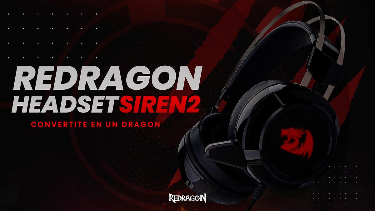 #Redragon

Si lo que buscás es comodidad y calidad de audio, el Headset Siren2 es lo que necesitás en tu vida 😊.

Adquirilo en el local más cercano a tu casa:
Redrn.me/z-strike

#VamosDragones #ReadyForBattle