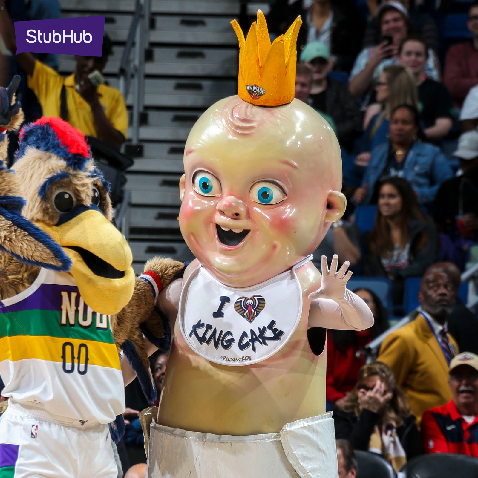 king cake baby mascot