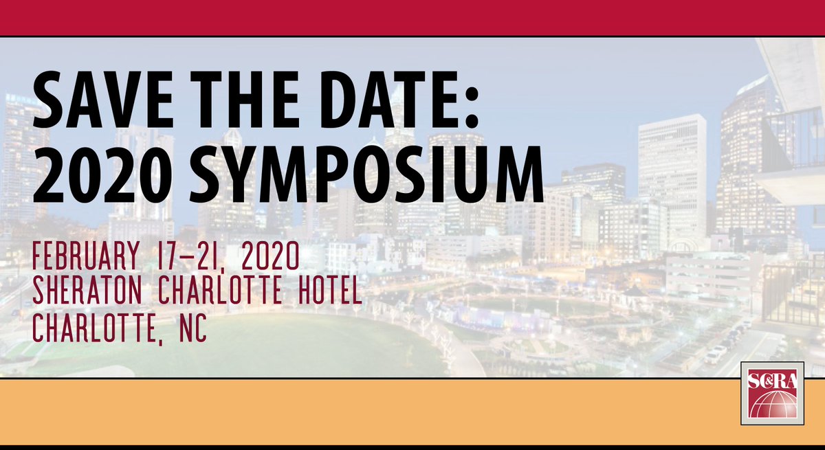 scranet's tweet photo. Mark your calendars for the next Symposium! #SCRAsts https://t.co/r3RstZ3gqP