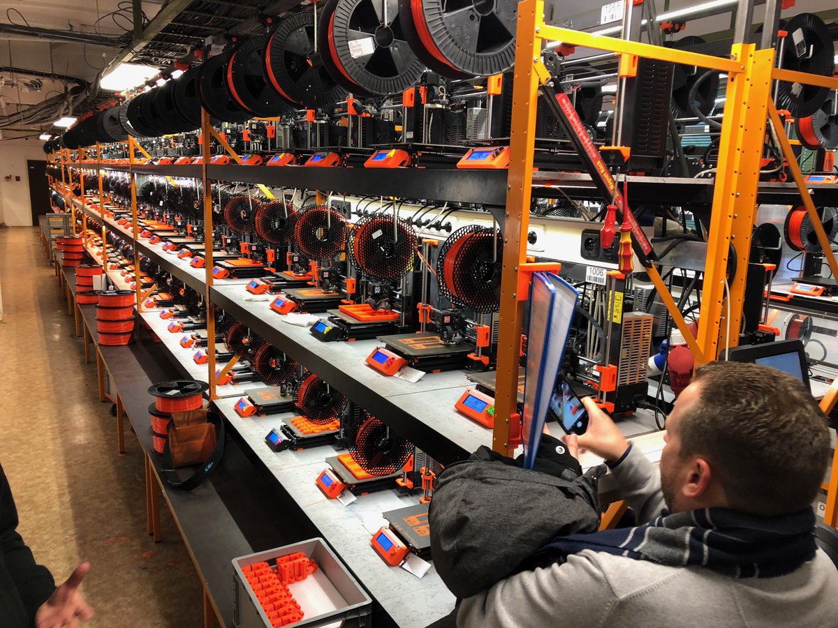 jiribrejcha's tweet photo. Thank you #prusalab #3dprinting for a fantastic lab and factory tour today! 👍 https://t.co/tUDE5dqLQw https://t.co/KPyLf19aB3