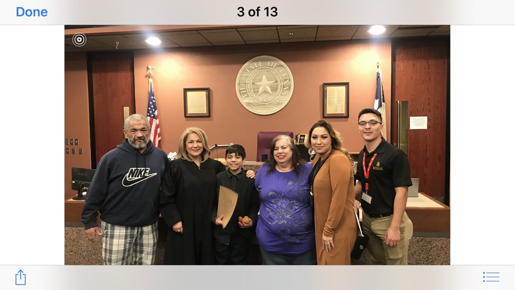 Today is a great day!  We officially adopted our grandson as our son.  Andrew James Lopez